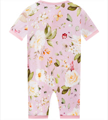Posh TOT Rose Meadow Bamboo Shorty Romper