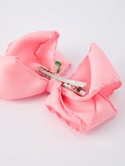 St. Patrick Shamrock Pink Hair Bow – Lucky Girls Hair Clip