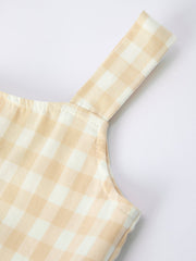 Mommy & Me Plaid Girl Dress With Pocket