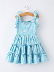 Spring Ocean Girls Strap Dress