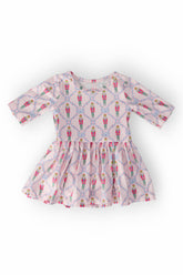 Pink Nutcracker 3/4 Sleeve Twirl Bodysuit