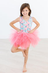 Pretty in Pink Flamingos Tank Tutu Leotard