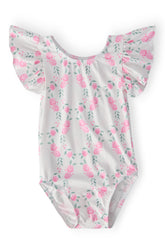 Rosie Posie S/S Flutter Sleeve Leotard