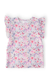 Whimsical Woods S/S Ruffle Tee