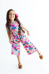 Retro Bloom Wide Leg Jumpsuit