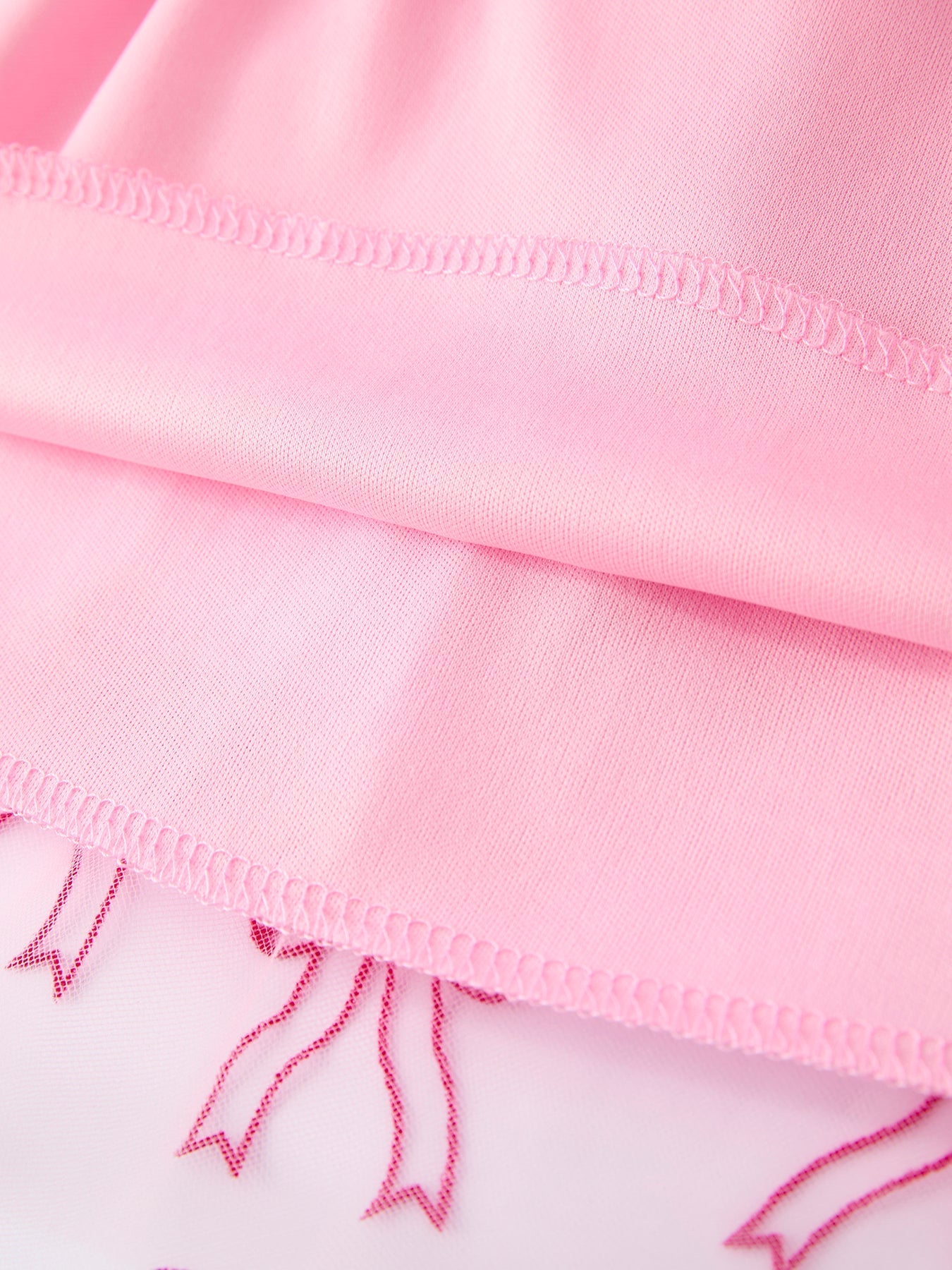 Spring and Summer Pink Tulle Bow Party Dress for Girls