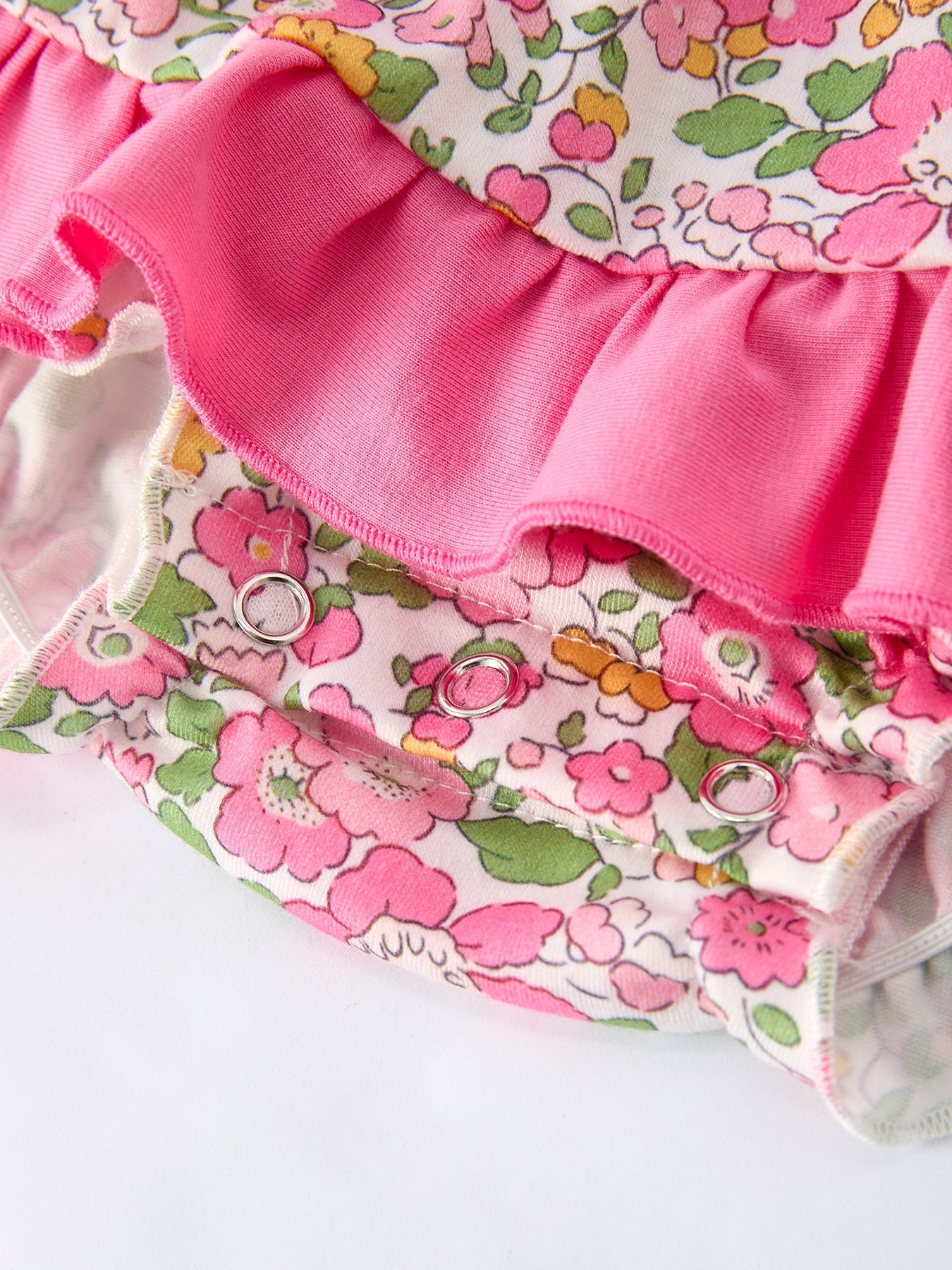 “DADDY'S GIRL” Embroidered Ruffle Collar Baby Girls Romper