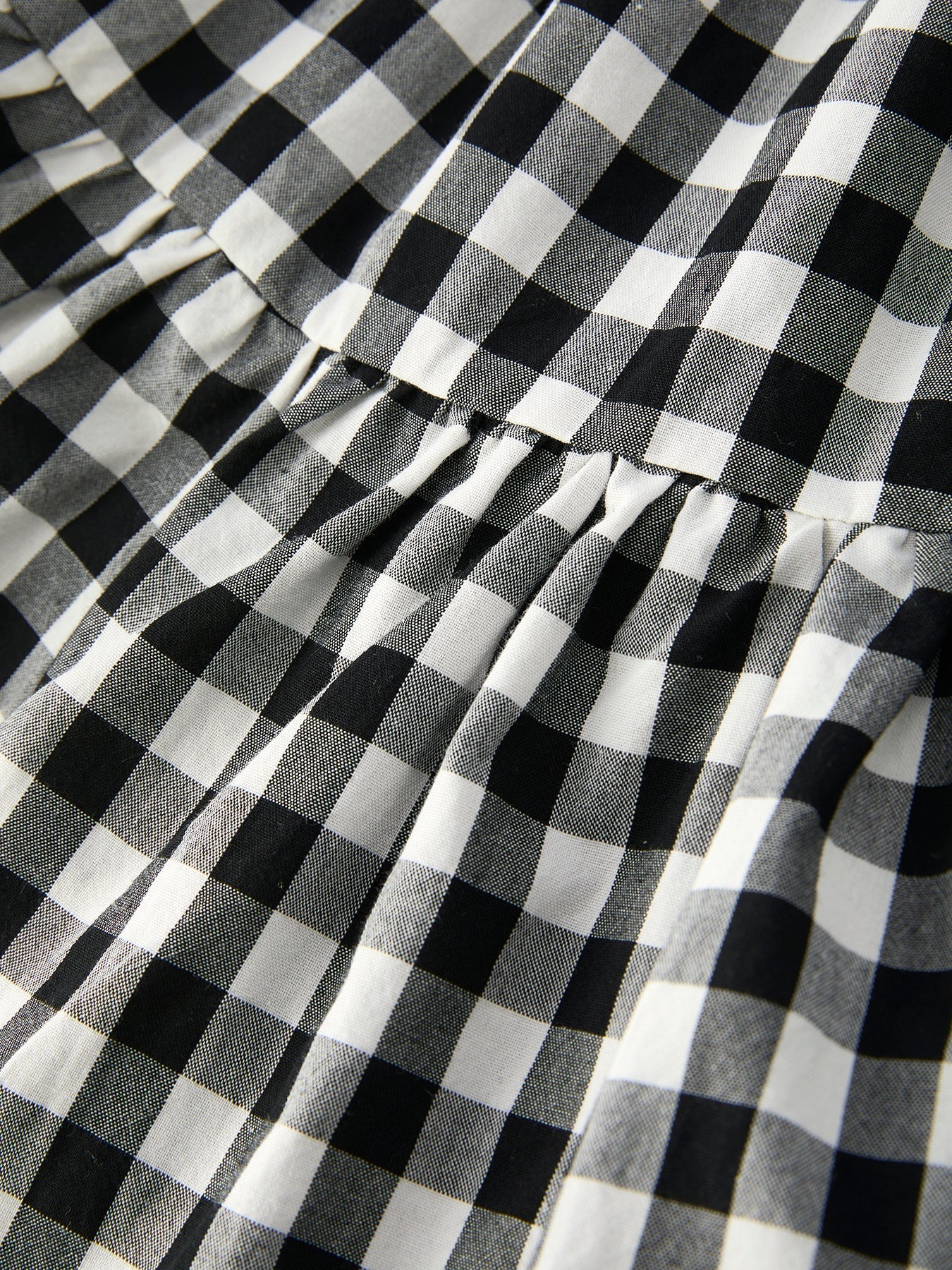 Mommy & Me Plaid Girl Smocked Ruffle Dress