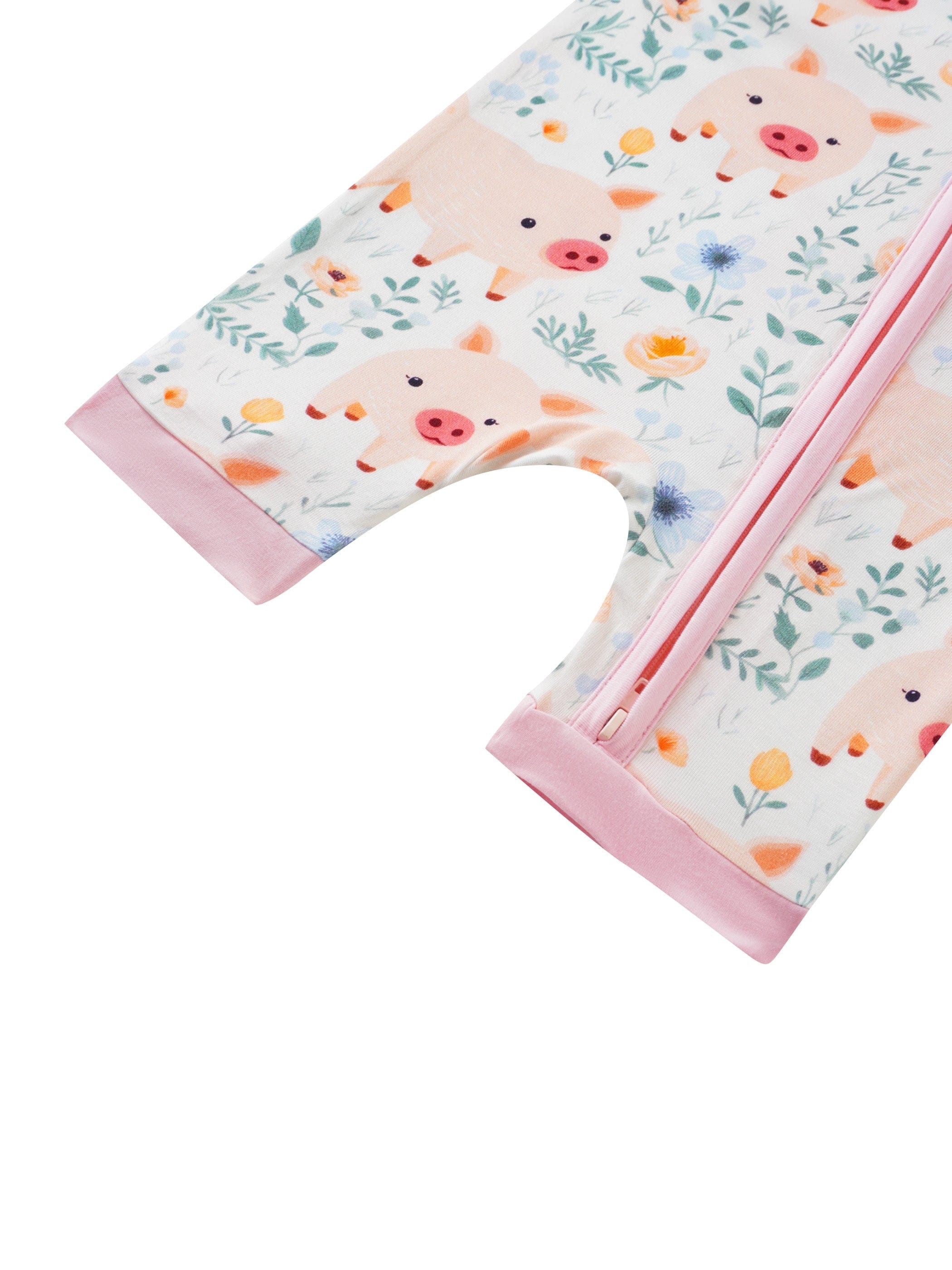 Posh TOT Piggy Wiggly Bamboo Shorty Romper