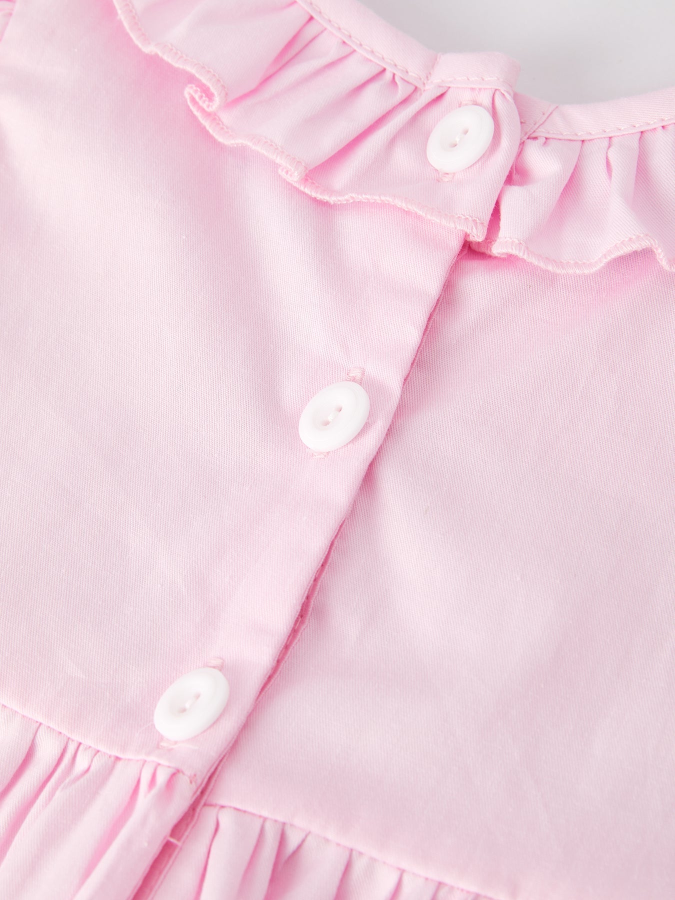 Pink  Smocked Church Christ Bishop Christening Dress