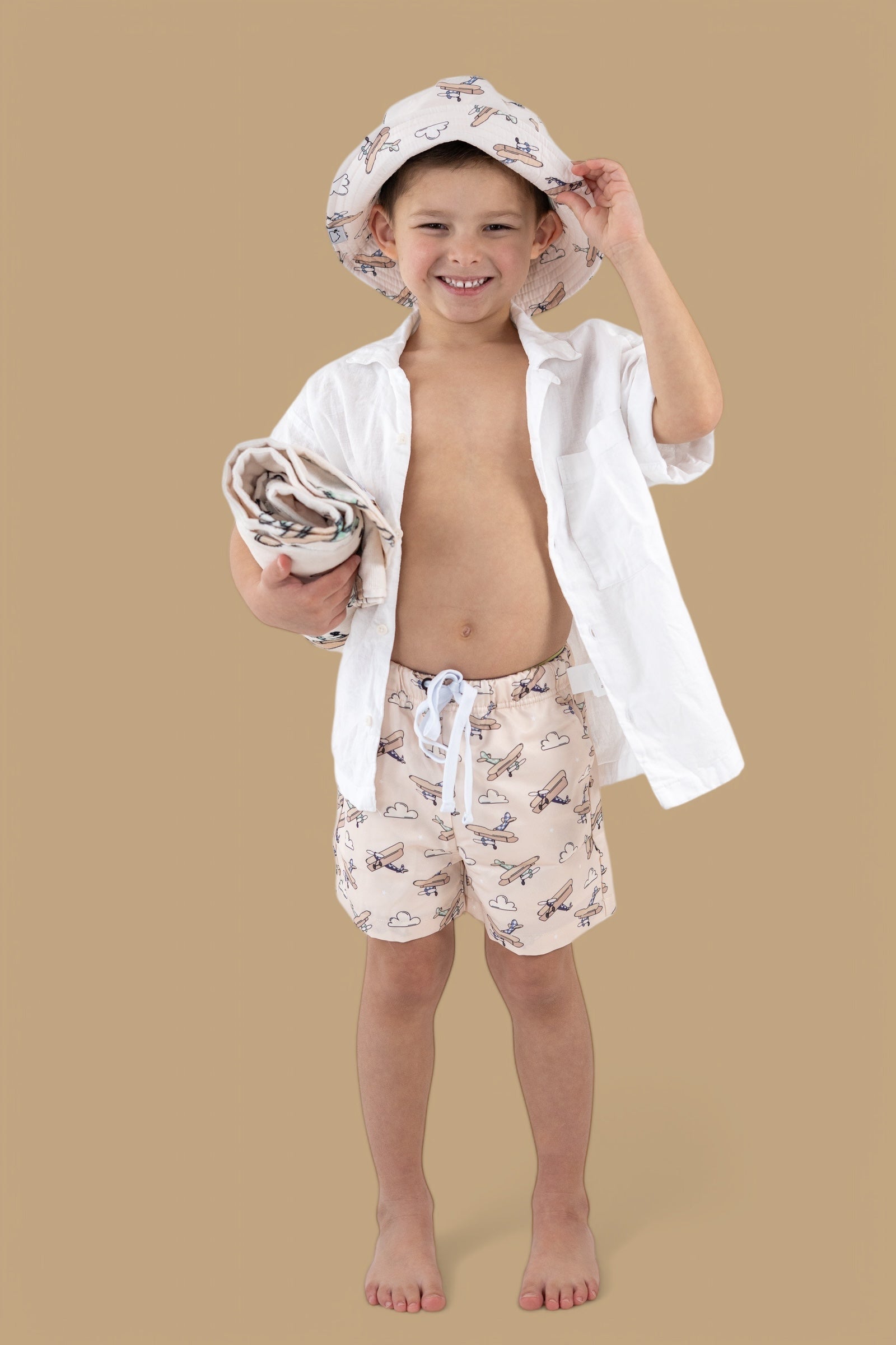 PLANE FUN BOY'S DREAM SWIM TRUNKS