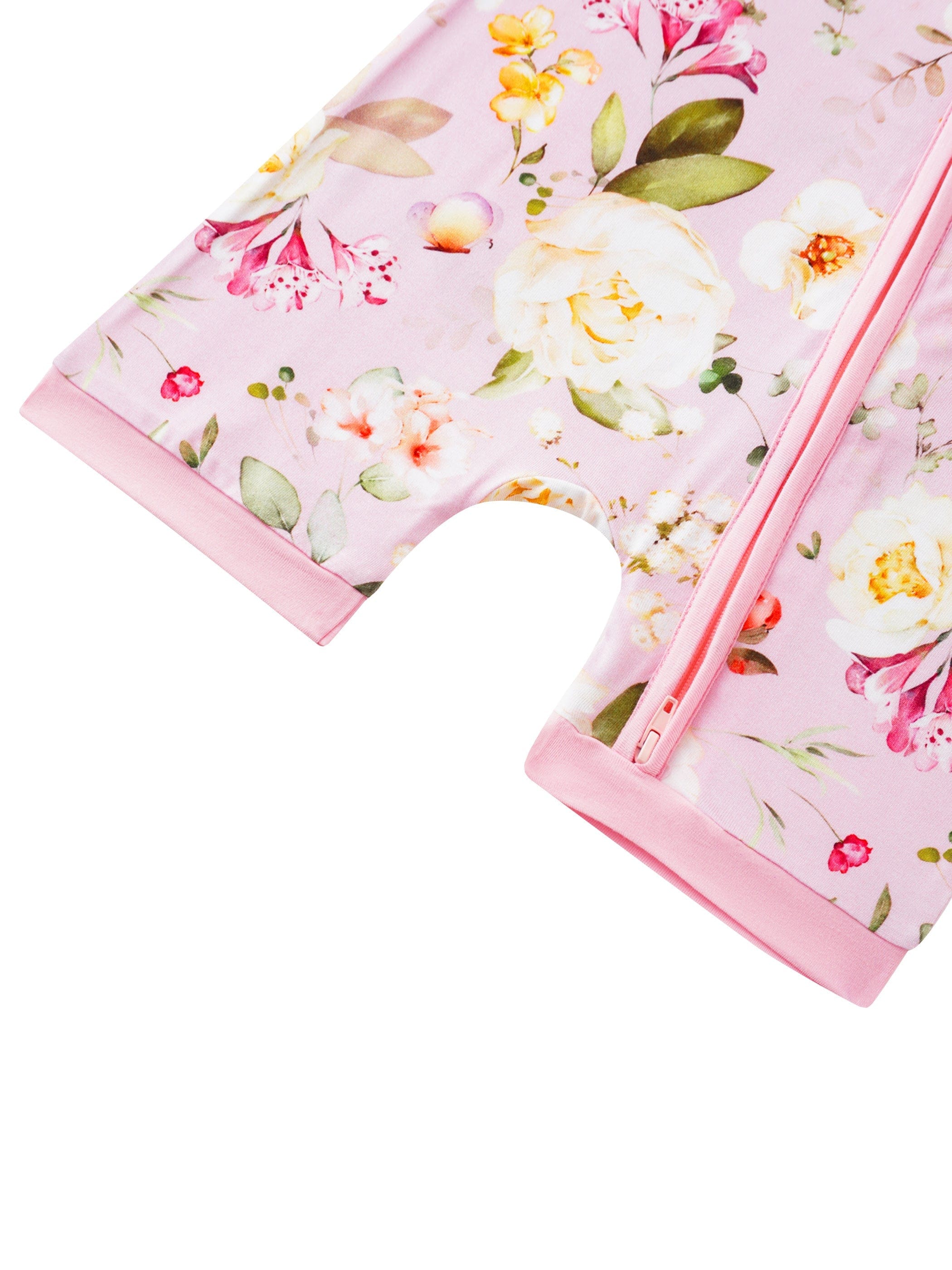 Posh TOT Rose Meadow Bamboo Shorty Romper