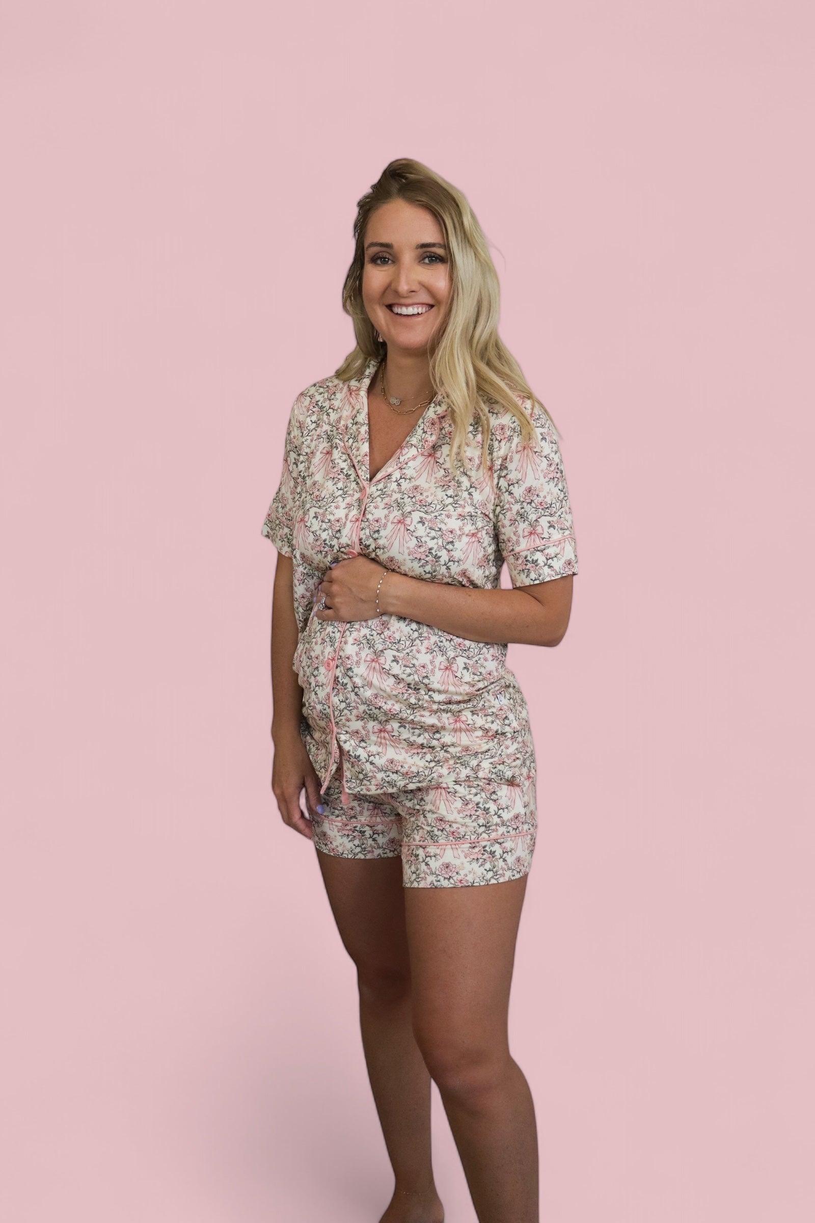 VICTORIAN BLOOM WOMEN'S DREAM SHORT SET