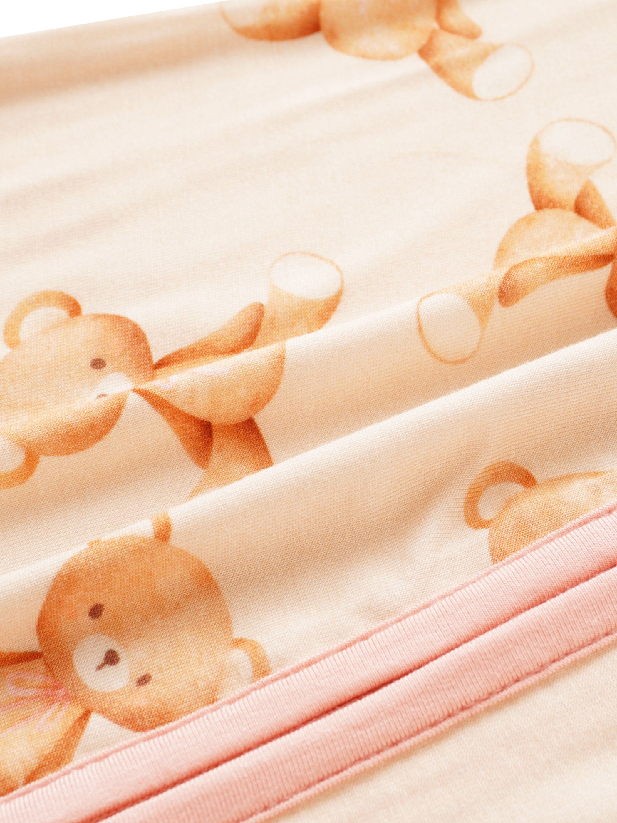 Posh TOT Teddy Bear Love Bamboo Shorty Romper