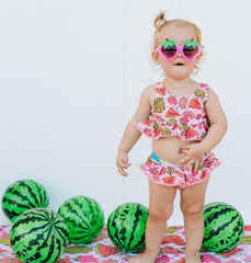 SLICE OF SUMMER DREAM TANKINI TWO PIECE SWIM SUIT