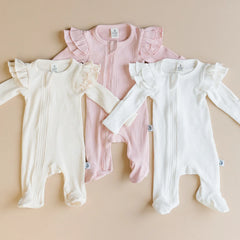 Organic Zip Footie Sets