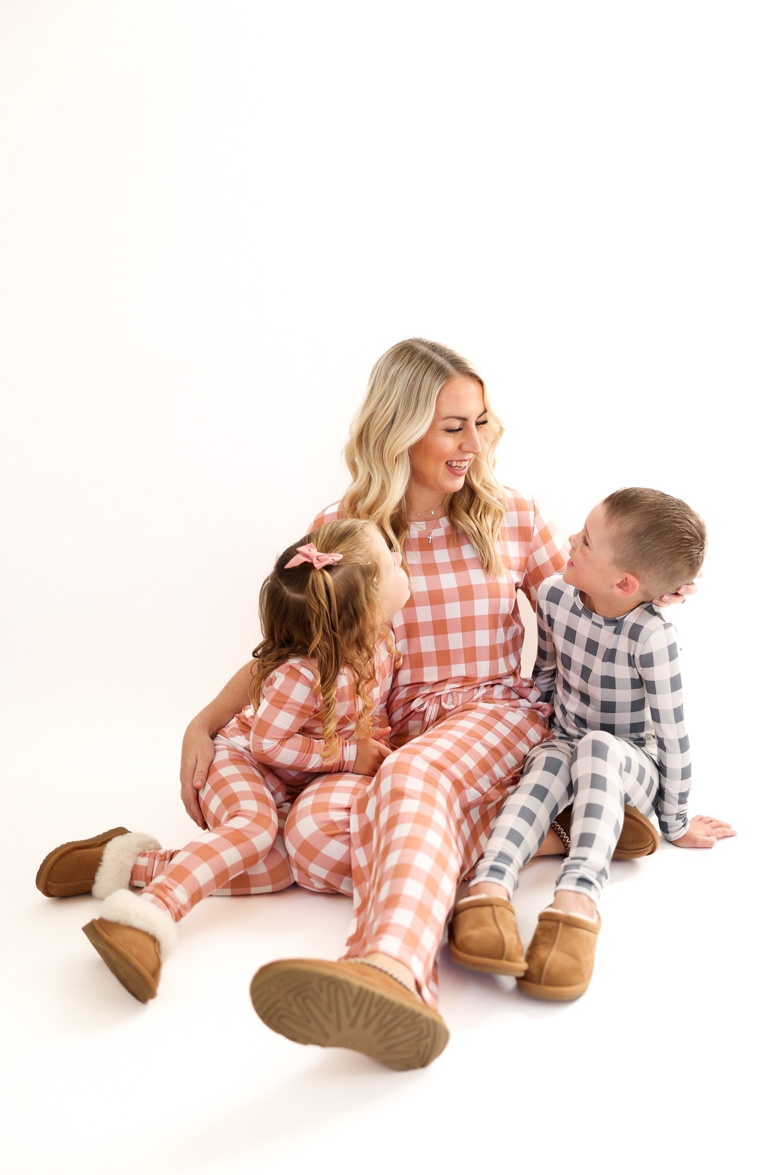 SLATE GINGHAM | TWO PIECE SET