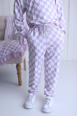 PERIWINKLE CHECKERS DREAM JOGGER