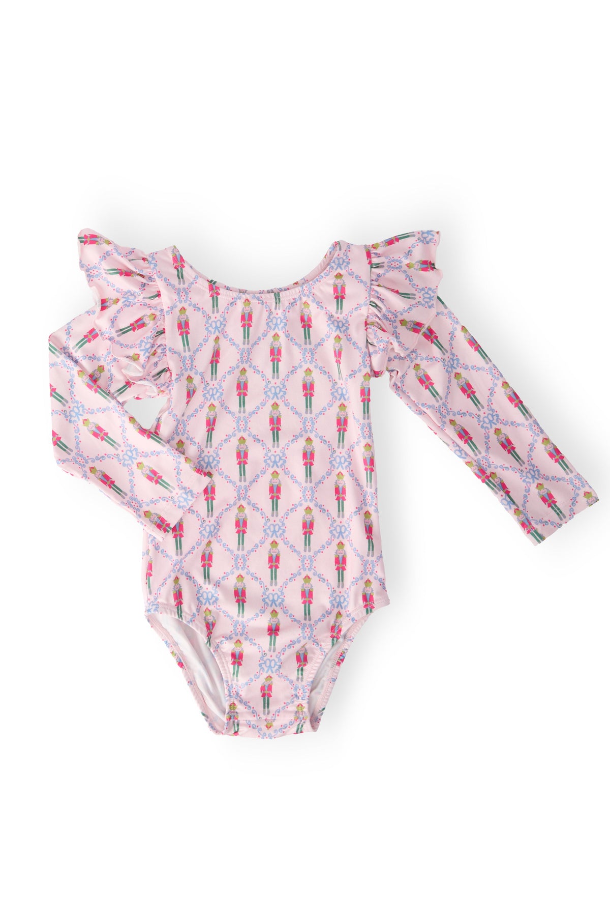 Pink Nutcracker L/S Flutter Sleeve Leotard