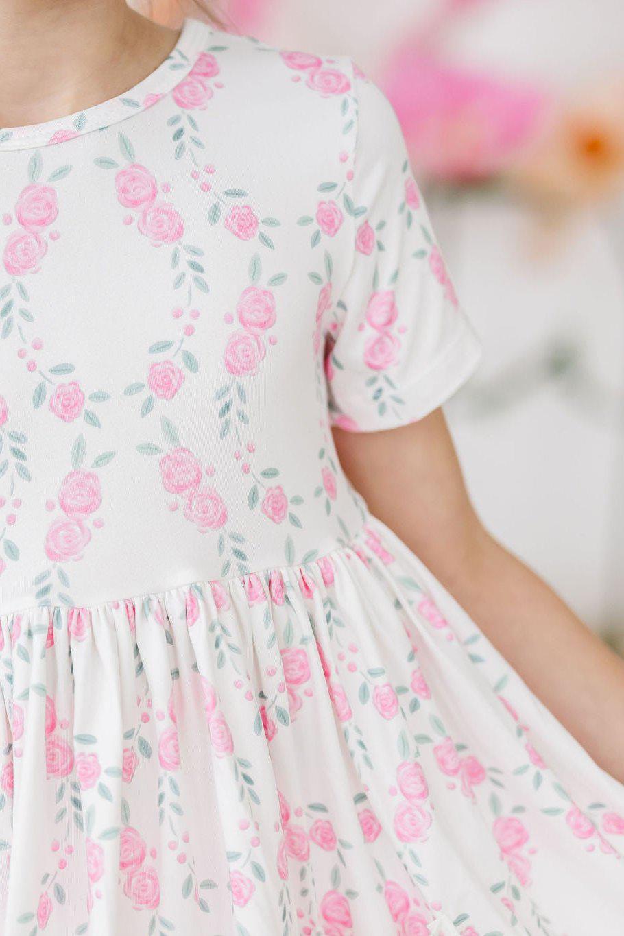 SALE Rosie Posie S/S Pocket Twirl Dress