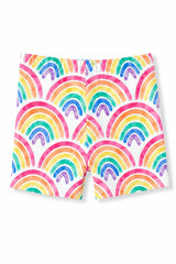 Watercolor Rainbows Twirl Shorts