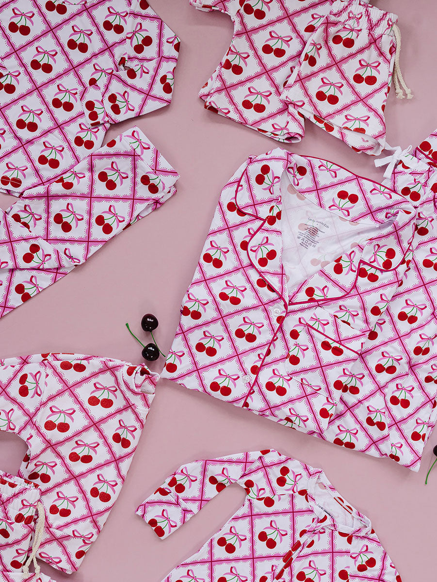 Shorts Set | Cherry Bow