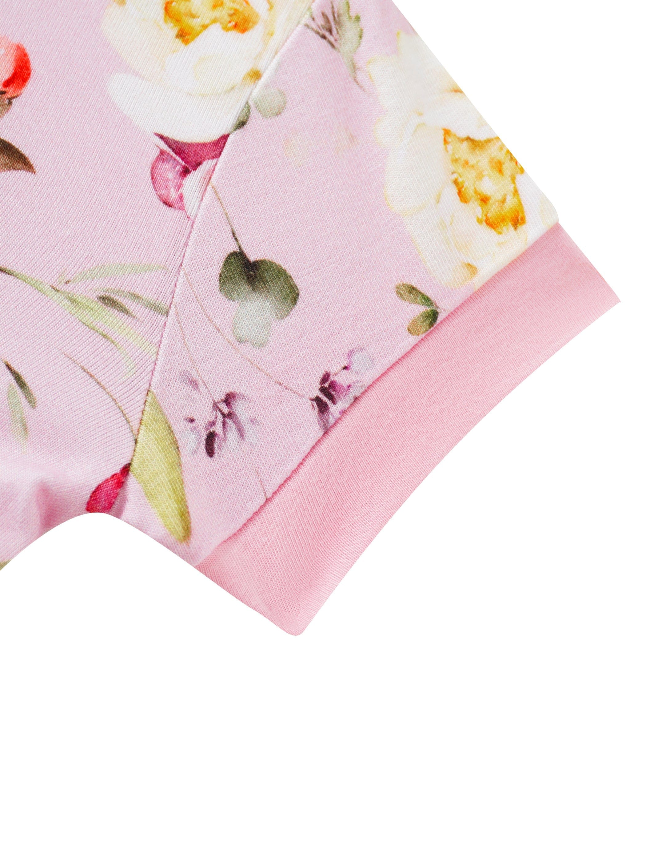 Posh TOT Rose Meadow Bamboo Shorty Romper