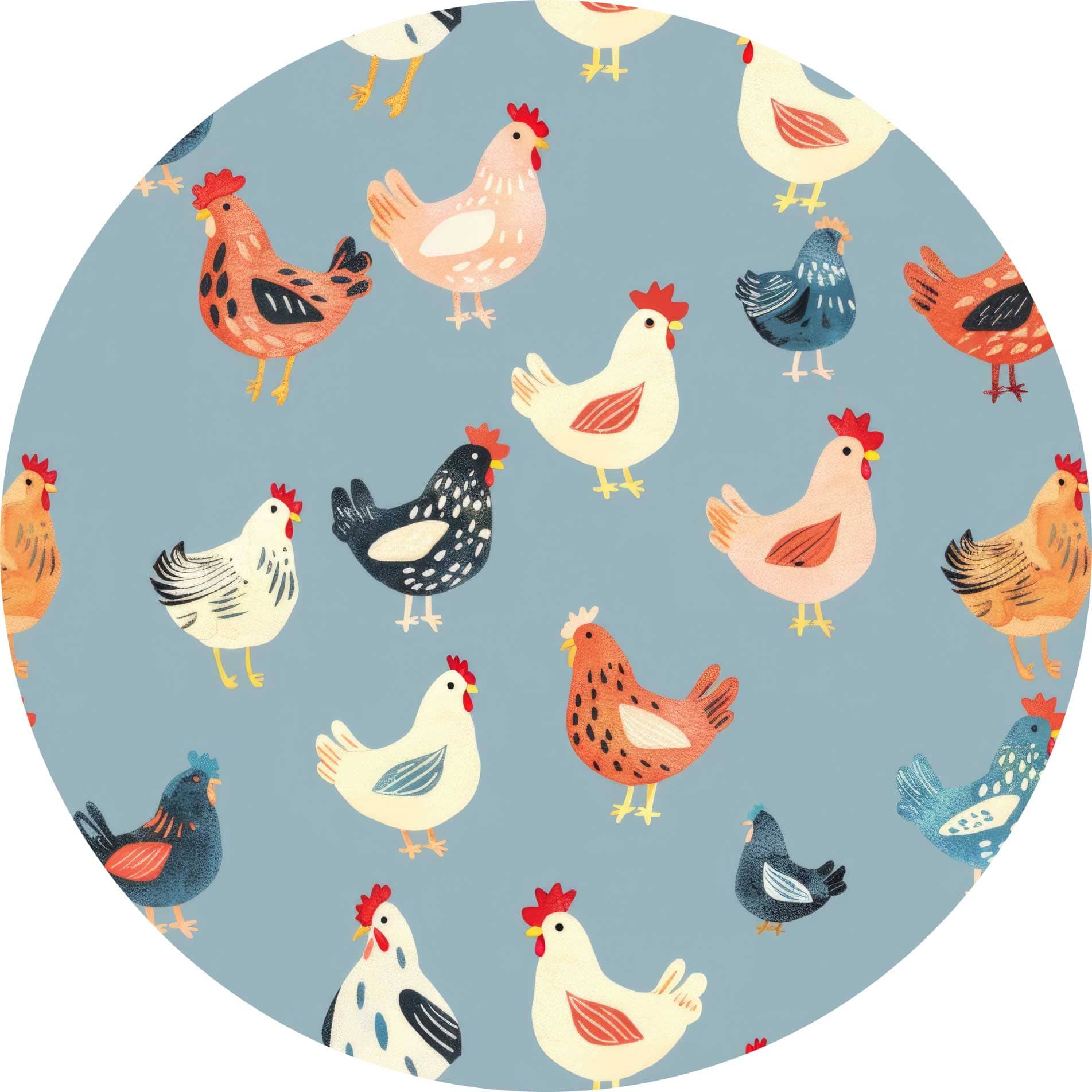 Pre Order  Happy Hens - Bamboo Blankets  (SHIPS LATE AUG)
