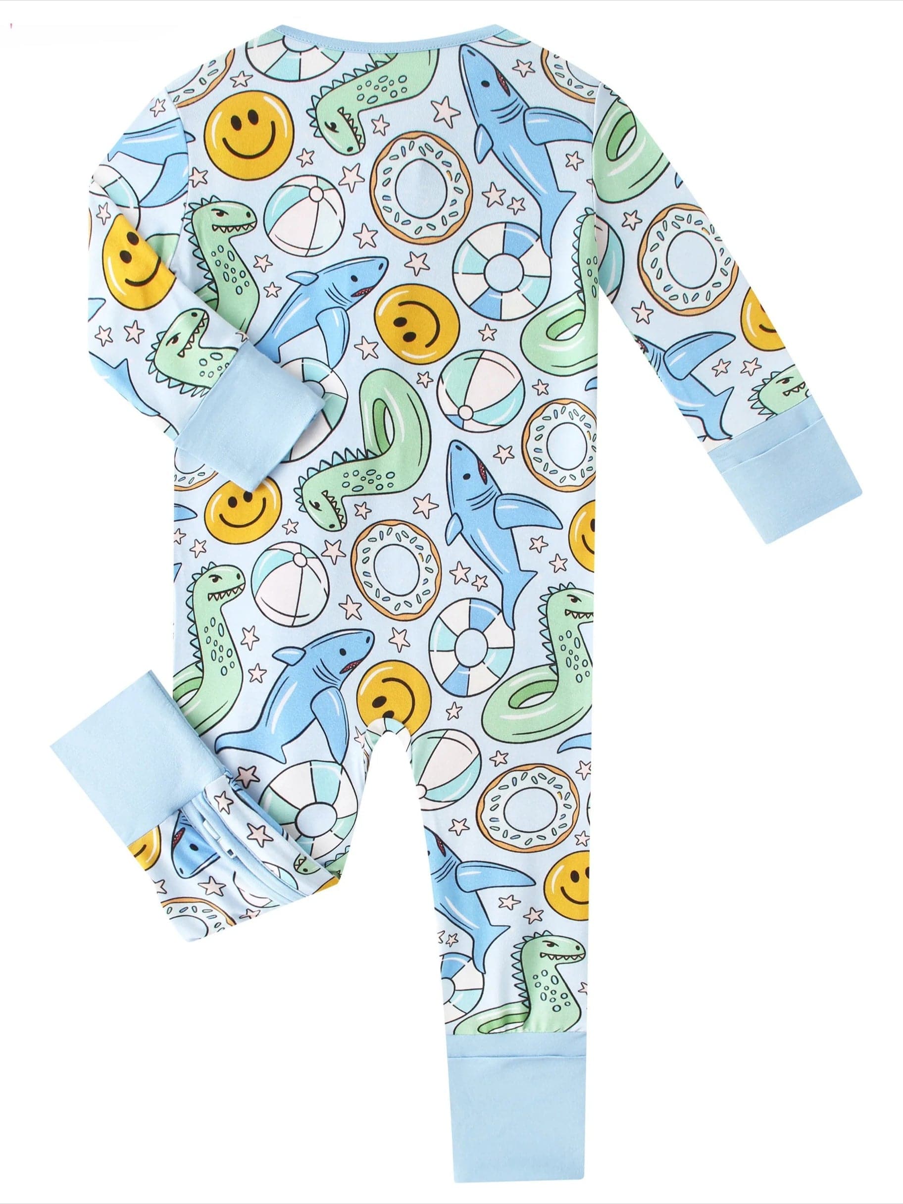 Posh TOT Pool Floats Bamboo Baby Convertible Zippy Romper